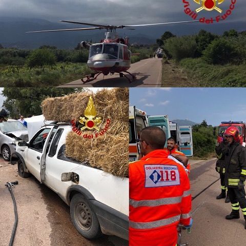 Ogliastra, scontro frontale sulla Sp56: un ferito trasportato con l’elisoccorso a Nuoro
