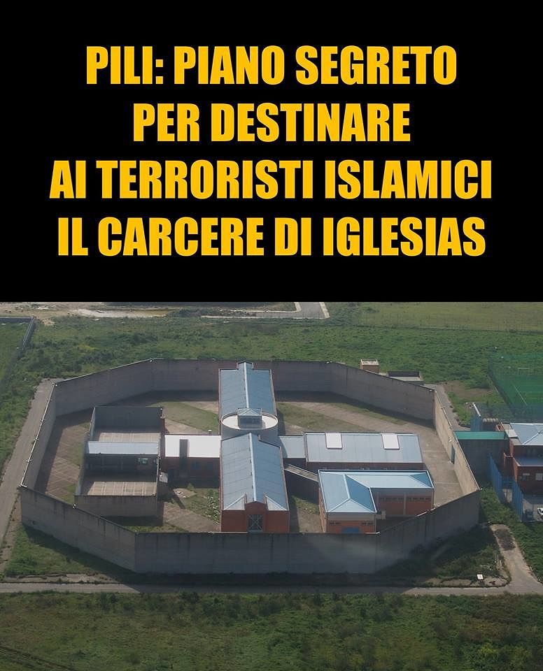 “Piano segreto: trasformare il carcere di Iglesias nella Guantanamo dei terroristi jihadisti”