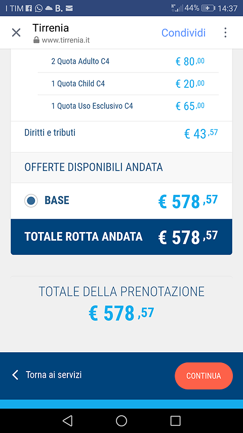 Navi sarde, preventivo per una coppia di Sinnai con bambino: 578 euro solo andata per Genova