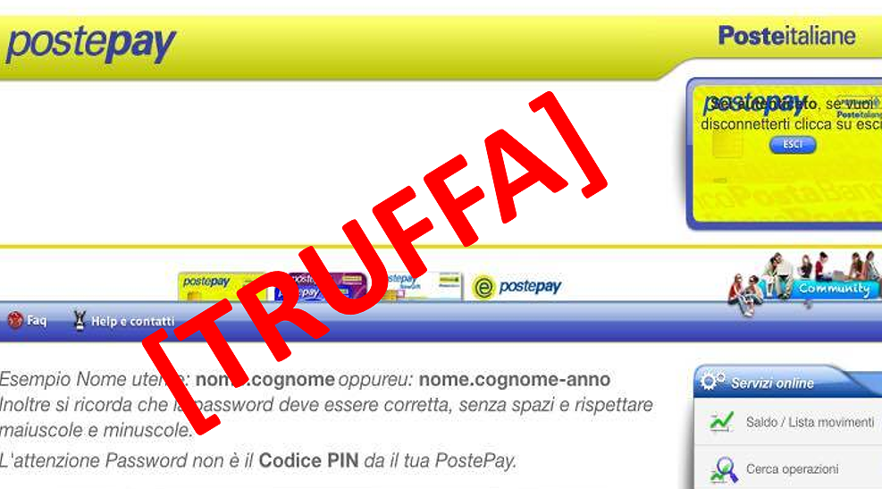 Boom di siti per sottrarre credenziali e prosciugare il conto: Poste Italiane e banche nel mirino degli hacker