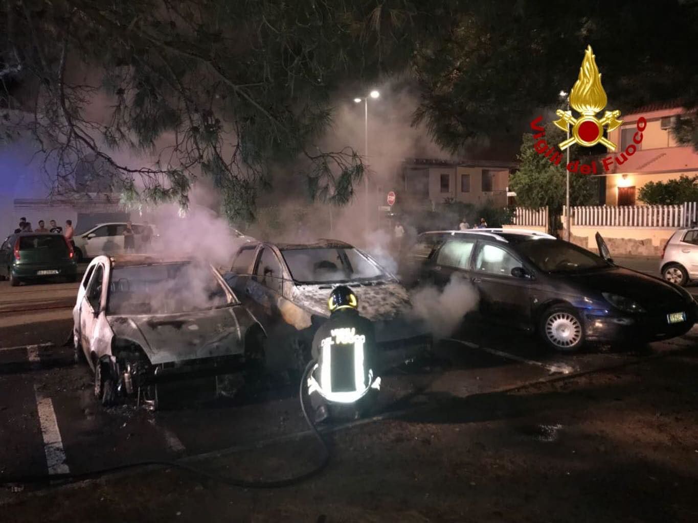 Settimo San Pietro, tre auto in fiamme nella notte