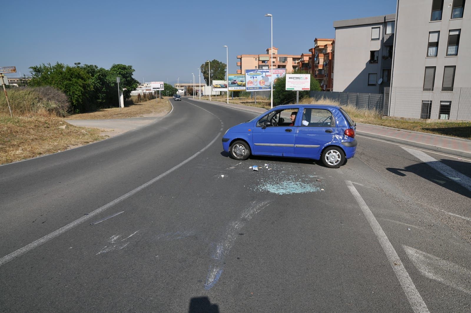 Mulinu Becciu: non si ferma allo “Stop” e colpisce l’auto di un 87enne