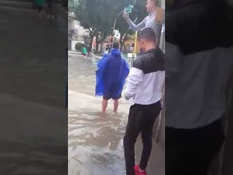 Nubifragio a Pirri, una signora anziana “intrappolata” tra Piazza Italia e via Toti- VIDEO