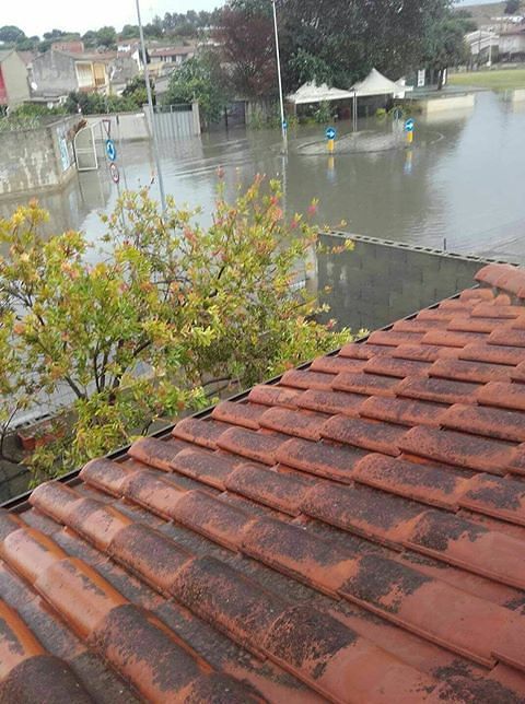 Il ciclone extra tropicale si abbatte anche su Samassi che finisce allagata: viabilità in tilt