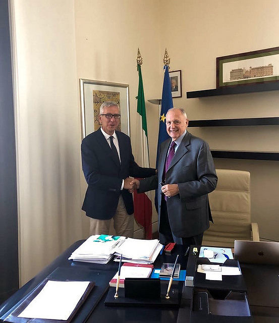 Regione, Pigliaru a Roma dal ministro Savona parla di Europa