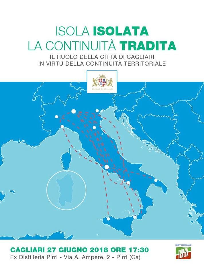 Continuità territoriale a Cagliari, Forza Italia: “Da Pigliaru silenzio totale sui bandi”
