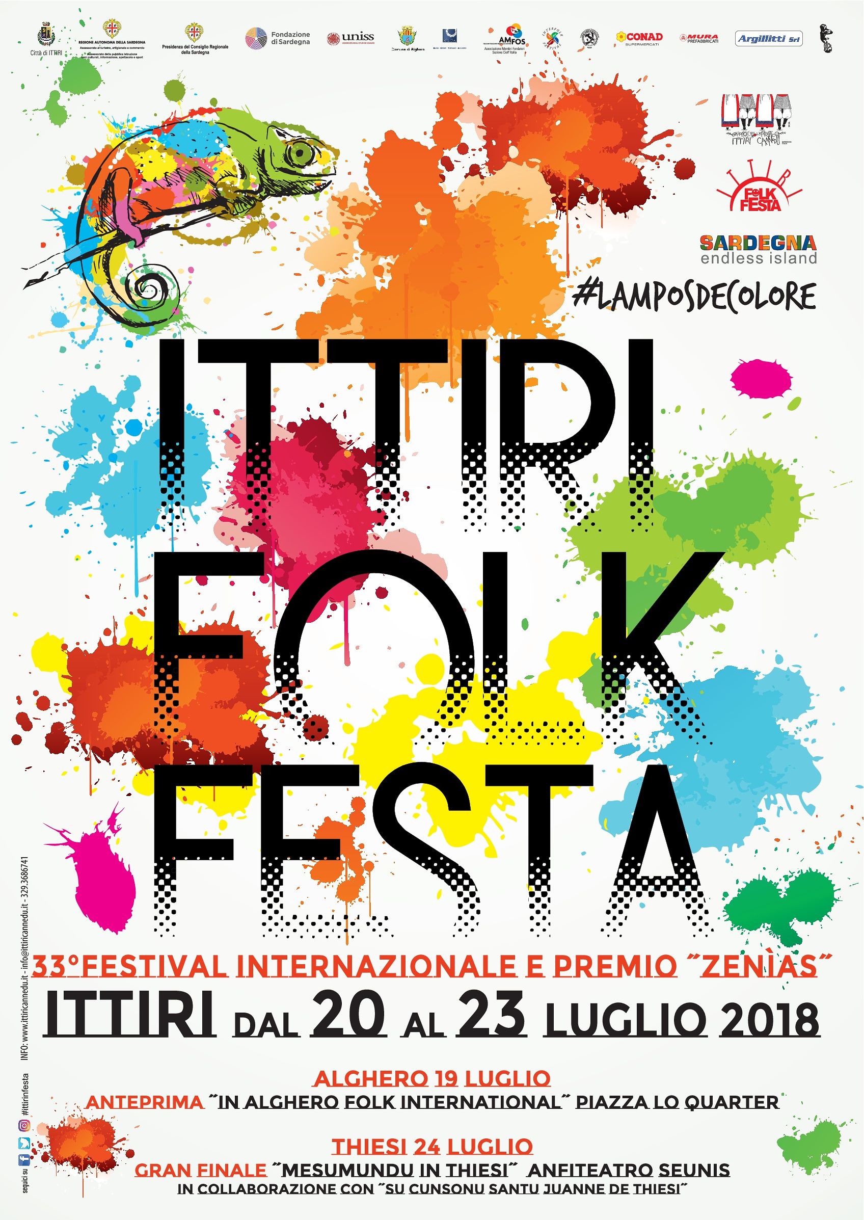 Dal 20 al 23 luglio l’edizione numero 33 di “Ittiri Folk Festa”