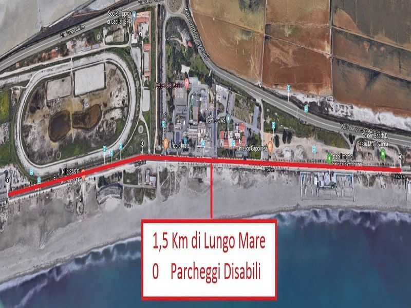 Cagliari, al Poetto scompaiono i parcheggi: “1500 in meno, per i disabili niente mare”