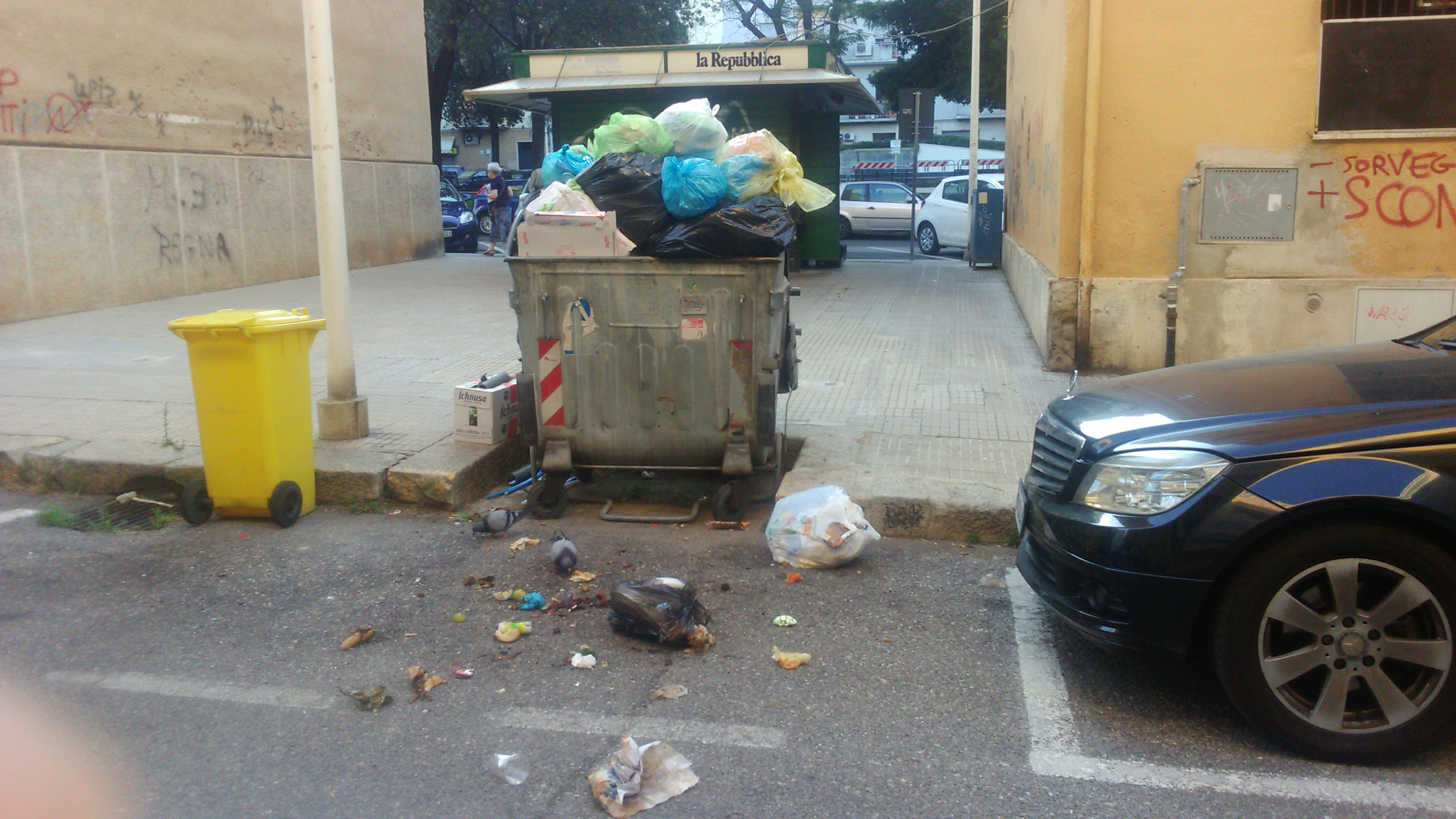 Cagliari, i residenti di via Reni “ostaggi di blatte e immondizia”