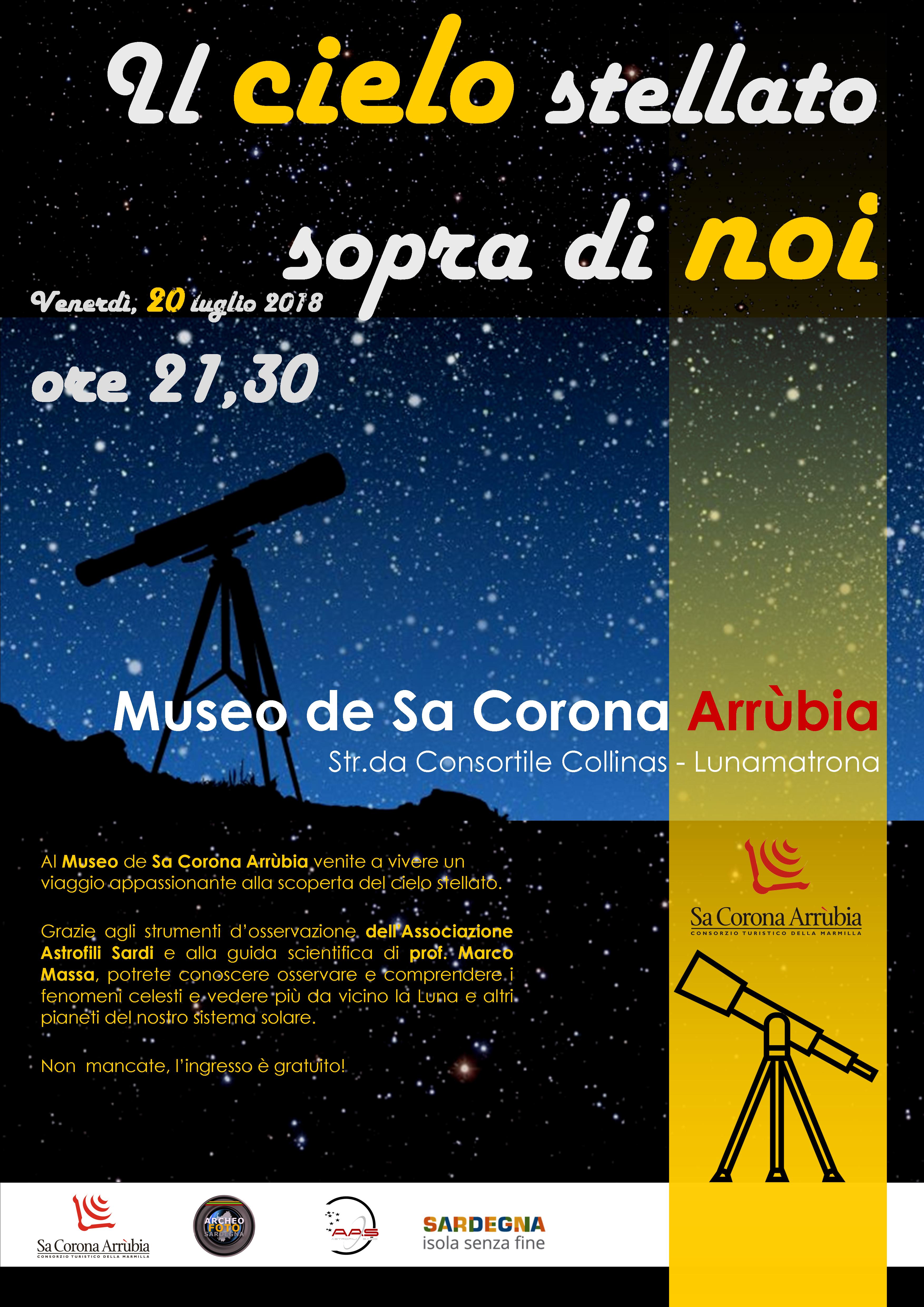 Manifestazione astronomica: “Il cielo stellato sopra di noi”