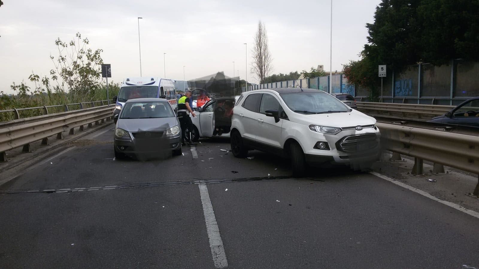 Cagliari, tamponamento a catena sull’Asse Mediano: due feriti