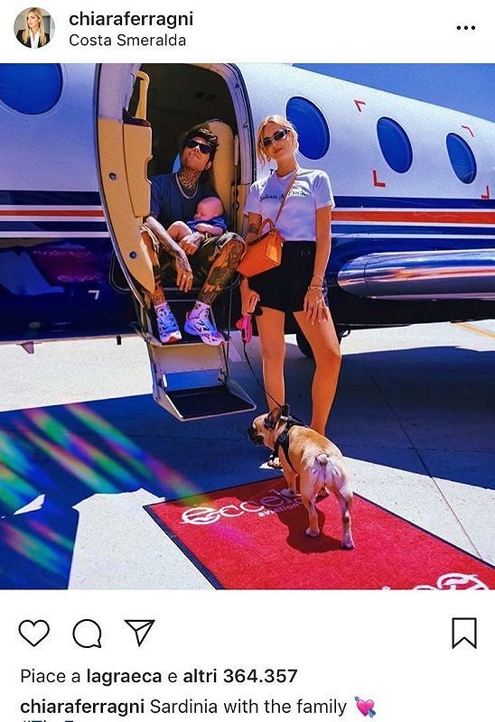 The Ferragnez sbarcano in Sardegna: la vacanza da favola in Costa Smeralda