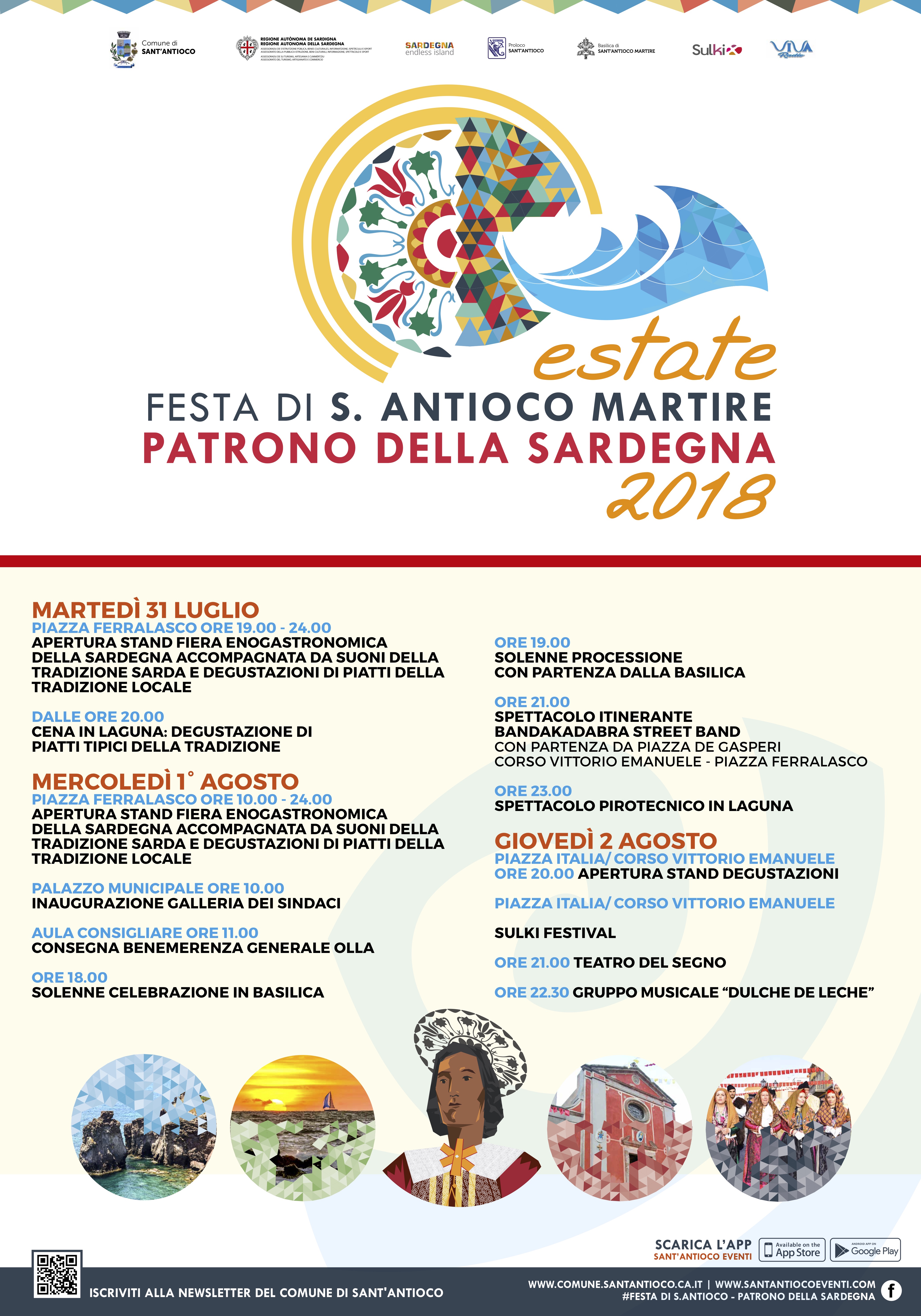 Festa di S.Antioco Martire d’agosto, Patrono della Sardegna