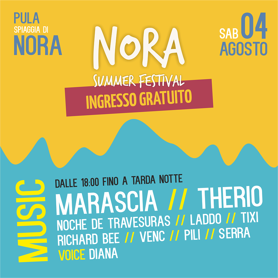 Musica e sport, a Pula sabato il Nora Summer Festival