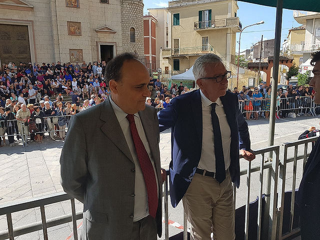 Redentore, Pigliaru a Nuoro col ministro Bonisoli: “Col Governo per una cultura sarda migliore”