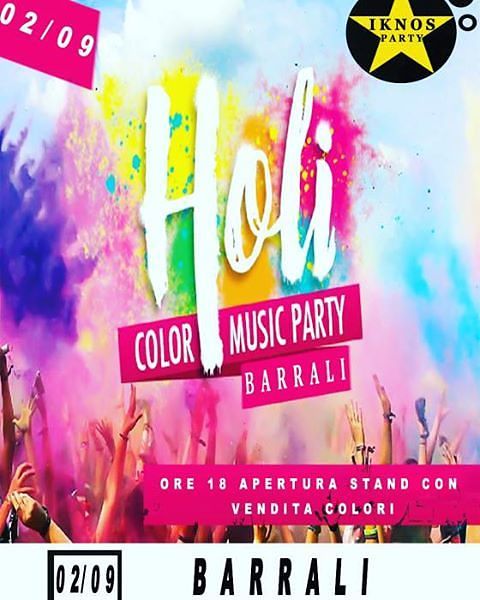 Barrali, il grande show dell’Holi Color Music Party: la grande discoteca all’aperto