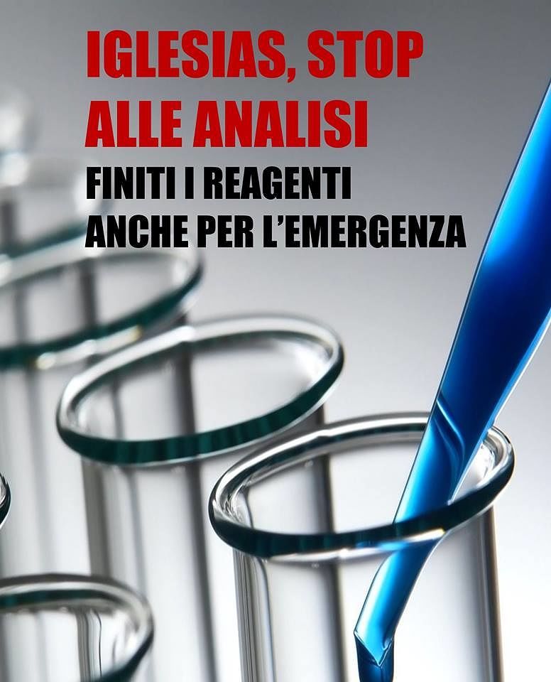 Iglesias, Pili: “Finiti i reagenti, stop analisi al Santa Barbara”