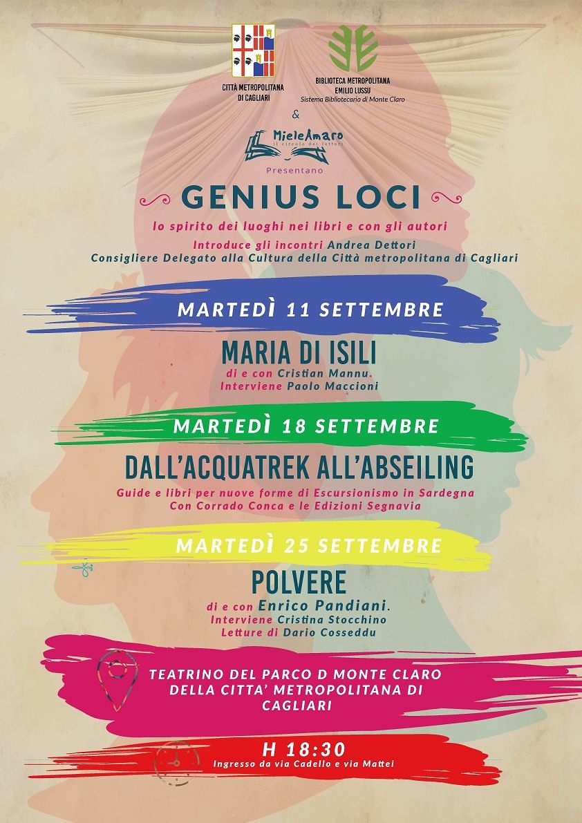 “Genius Loci”: a Monte Claro 3 incontri per raccontare lo spirito dei luoghi nei libri e con gli autori