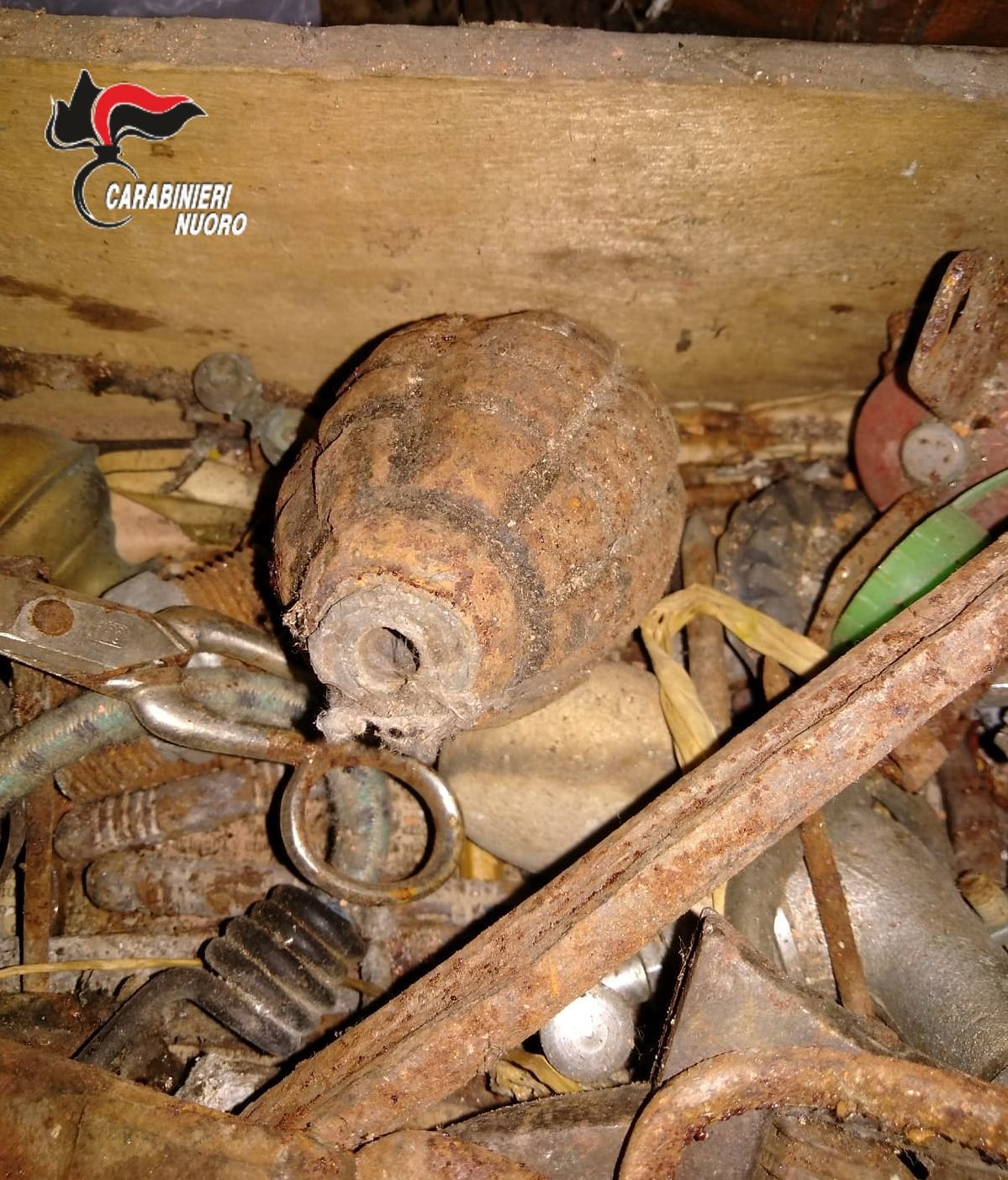 Ortueri, trovato un ordigno bellico risalente alla 1° Guerra Mondiale
