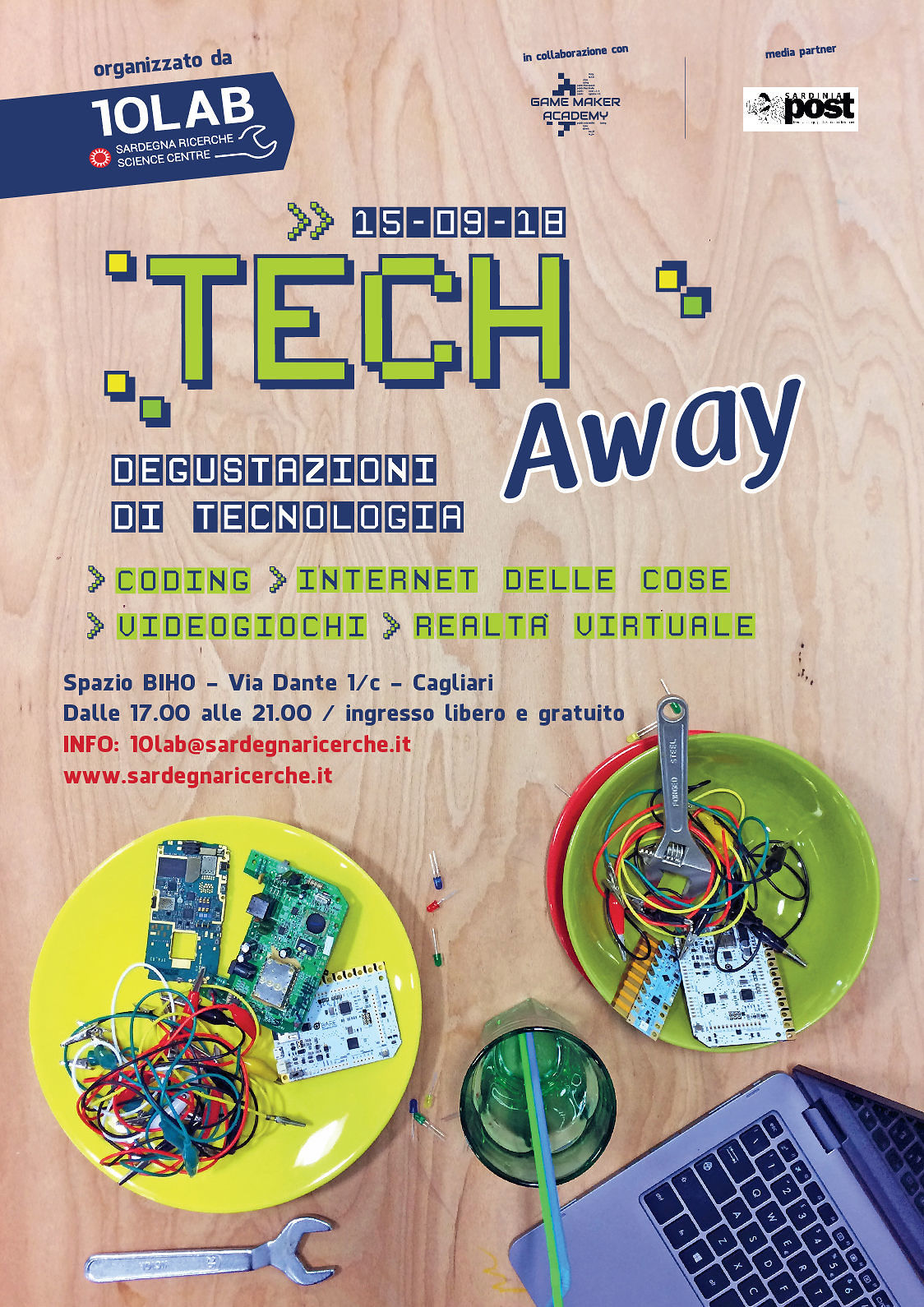 Parte da Cagliari il tour della scienza del 10BUS con “Tech Away”