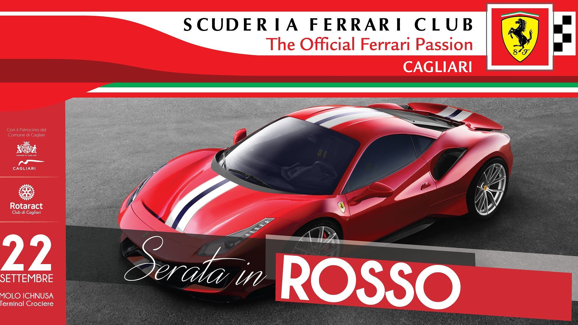 Cagliari, le Ferrari ospiti al molo Ichnusa per regalare un’ambulanza ai disabili: ecco quando