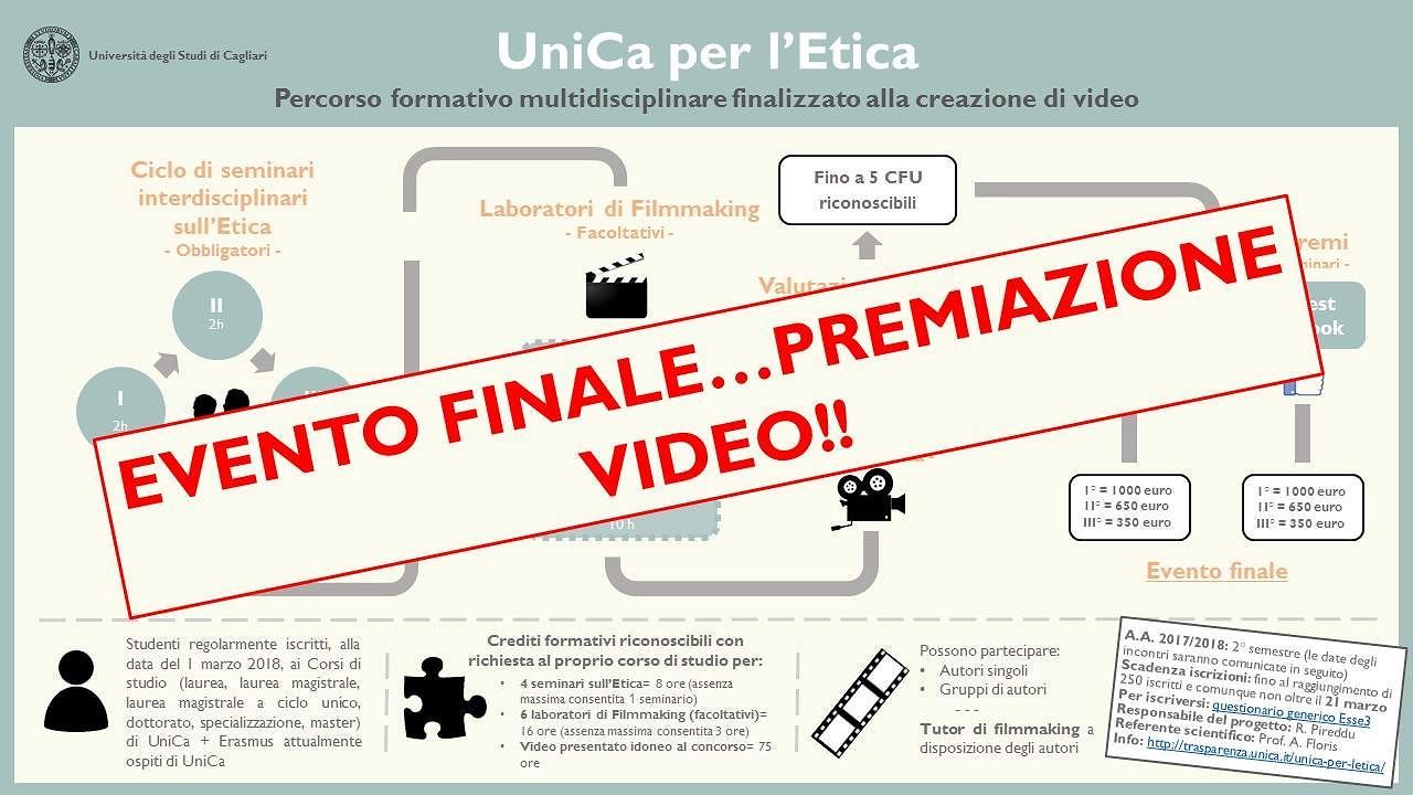 Etica, all’Università la premiazione dei migliori video