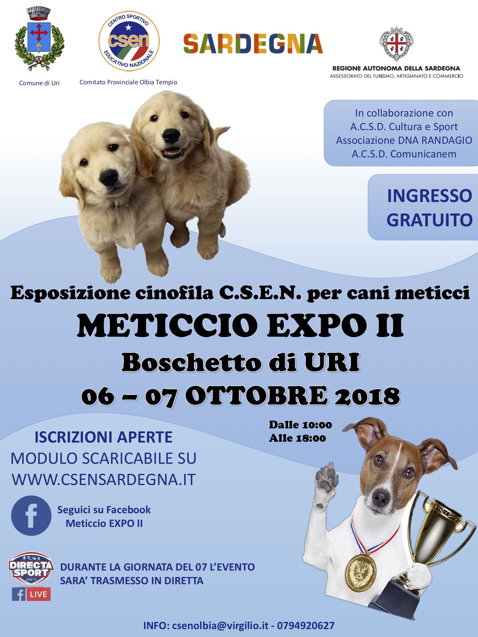 Uri, cani meticci in gara per conquistare il titolo di miglior quattrozampe