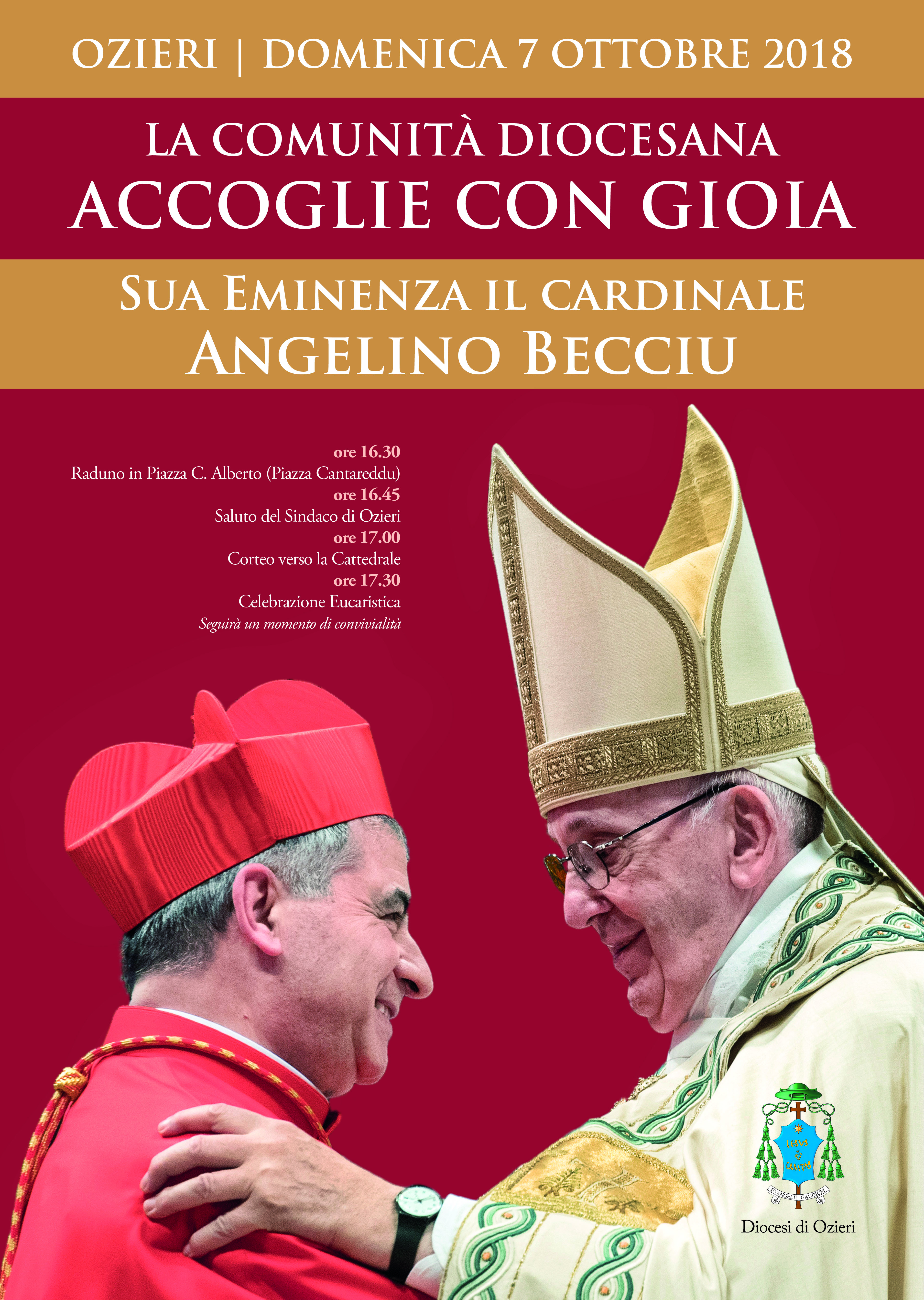 Visita Ufficiale del Cardinale Angelo Becciu ad Ozieri