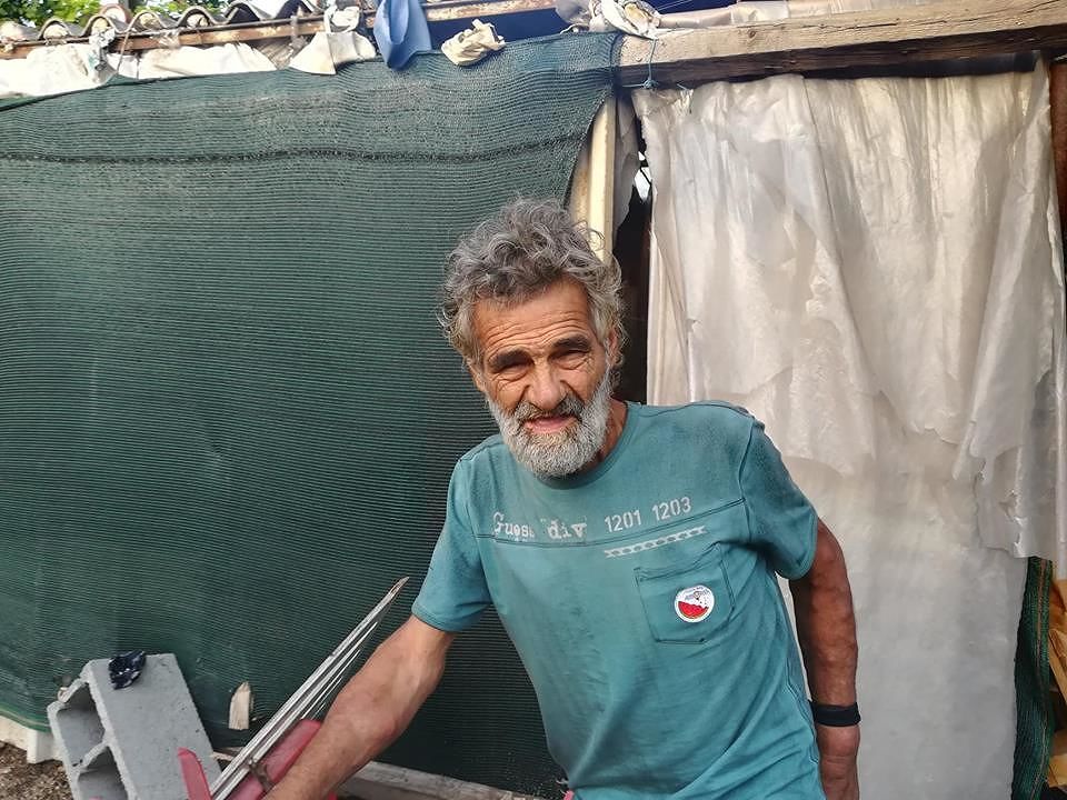 Giuseppe di Selargius è ancora nella baracca fuori dall’ex Motel Agip, nessuna risposta dalle istituzioni