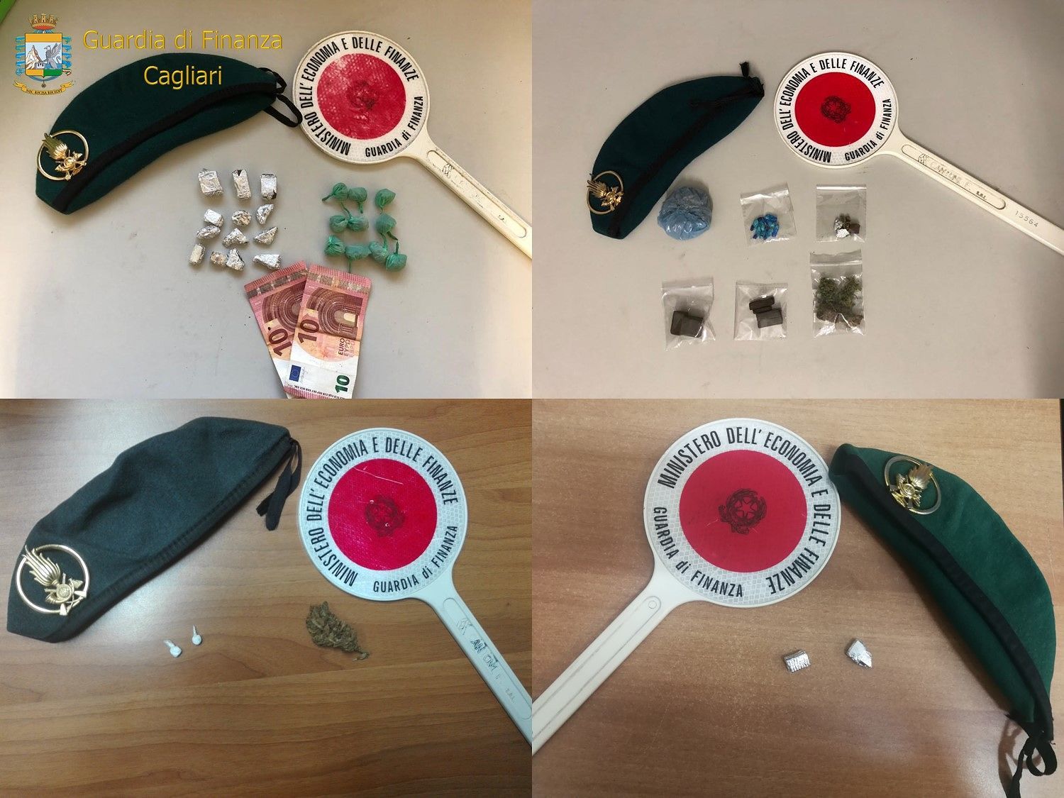 Marijuana, eroina e coca: tanta droga sequestrata nel Cagliaritano, 10 persone nei guai