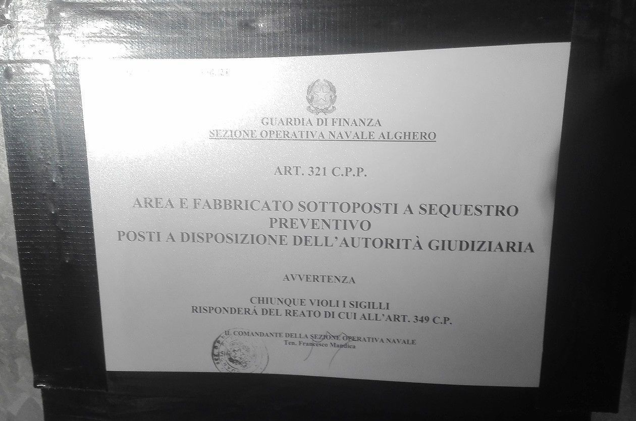 Sequestrato l’agriturismo alle Saline di Stintino