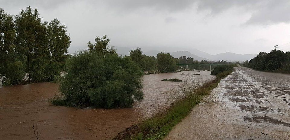 Emergenza maltempo e paura a Capoterra, sbarrati tutti i ponti sopra il Rio Santa Lucia