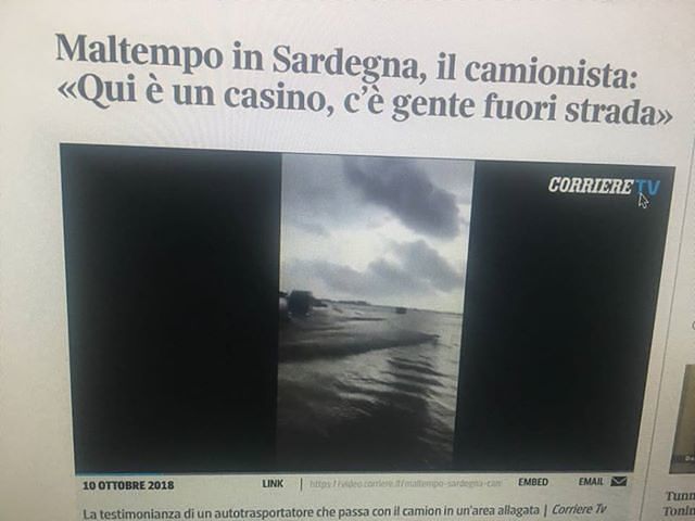 Il doppio crollo della Sulcitana diventa un caso nazionale: sul Corriere della Sera il video di Casteddu Online e Sintony