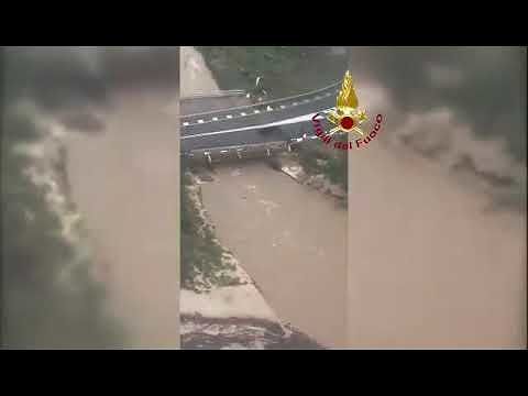 Crolla la Sulcitana: la zona del disastro nelle riprese dall’elicottero