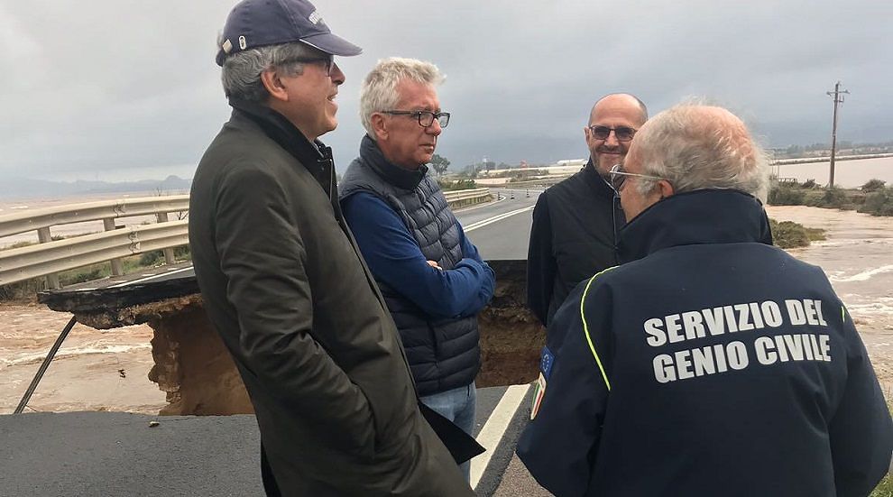 Capoterra, Pigliaru: “Abbiamo garantito la sicurezza agli automobilisti. Pronti a riparare i danni”