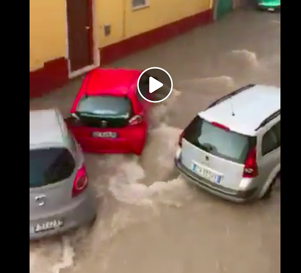 Pirri, le vie Balilla e Su Planu sott’acqua