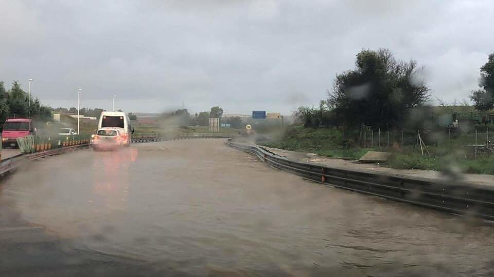 Pericolo a Quartu, la Ss 554 diventa una piscina