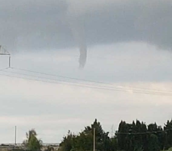 Lo scatto: tromba d’aria a Serramanna