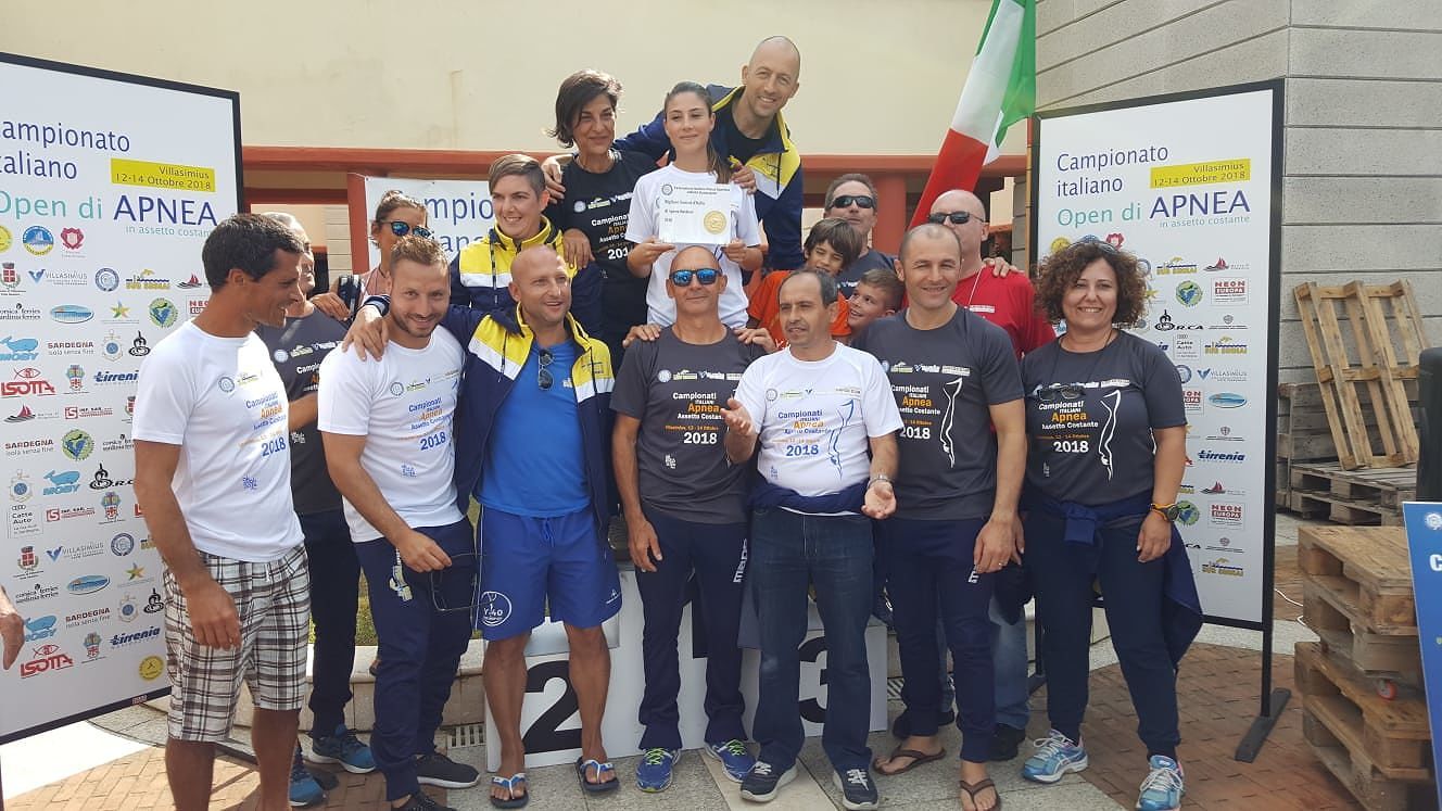 Il SubSinnai è Campione d’Italia di apnea outdoor 2018