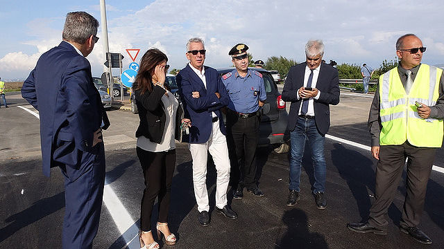 Apertura della Statale 195 in cinque giorni, Pigliaru: “Così avevamo detto e così è stato fatto”