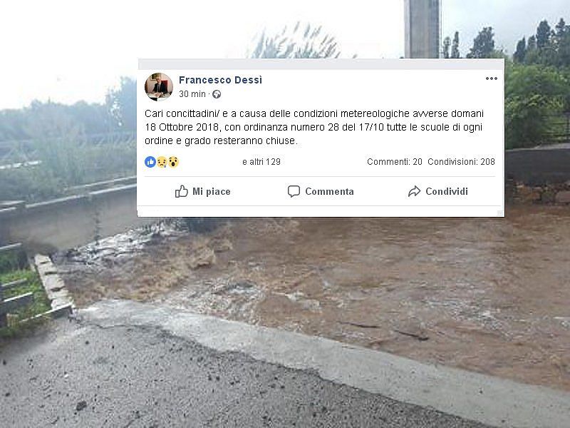 Scuole chiuse a Capoterra, l’annuncio ufficiale del sindaco Dessì