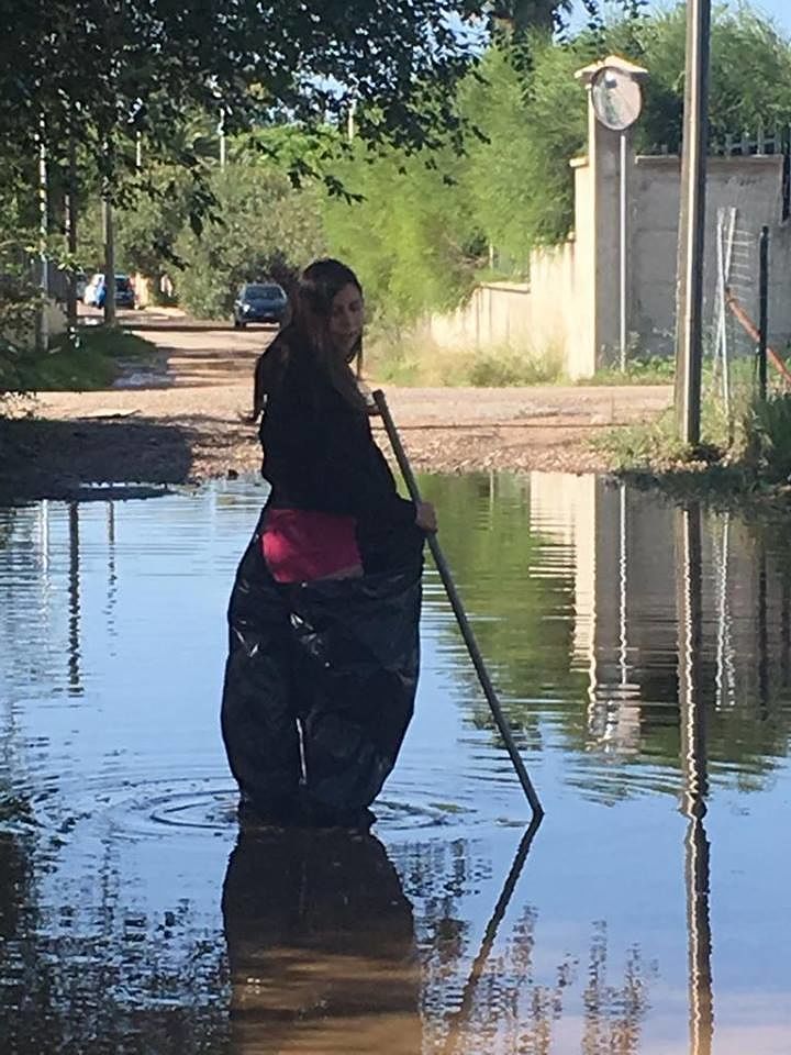 A Flumini come su un fiume, eppure sono le strade pubbliche: lo scenario del dopo piogge