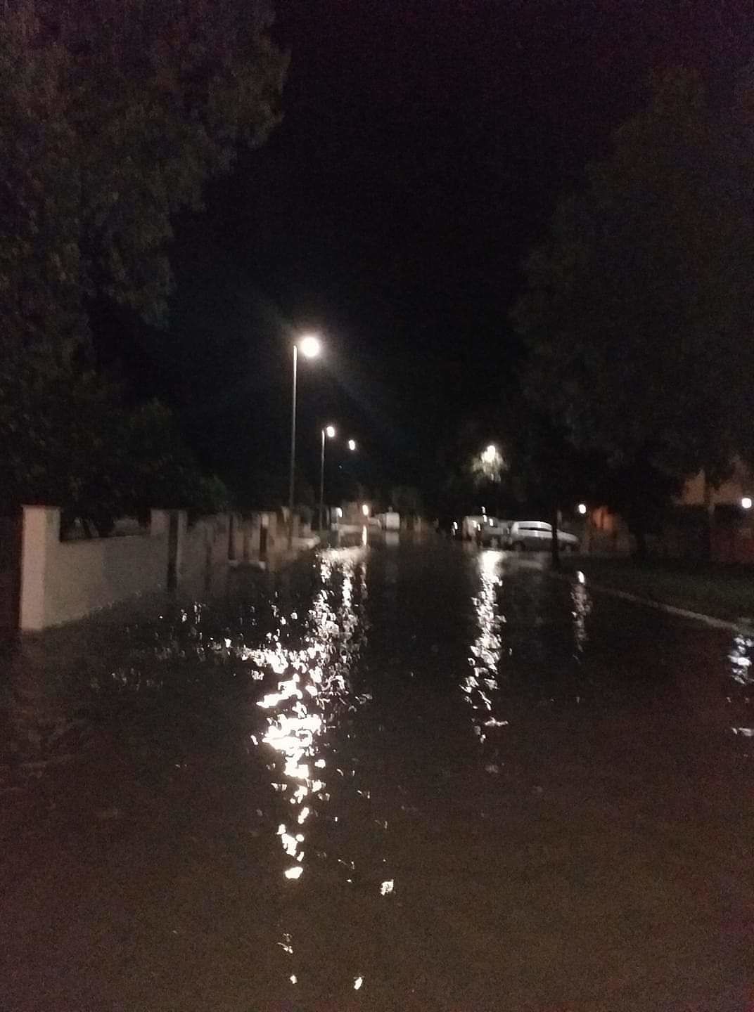 Maltempo ad Arborea, allagate le vie Porcella e Azuni