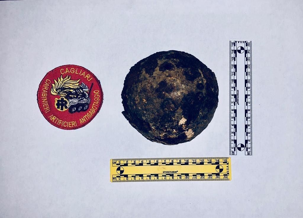 Cagliari, spunta un residuo bellico d’epoca risorgimentale in via San Mauro