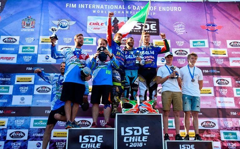 Claudio Spanu trionfa alla Sei Giorni di enduro: in Cile è Campione del Mondo per Club
