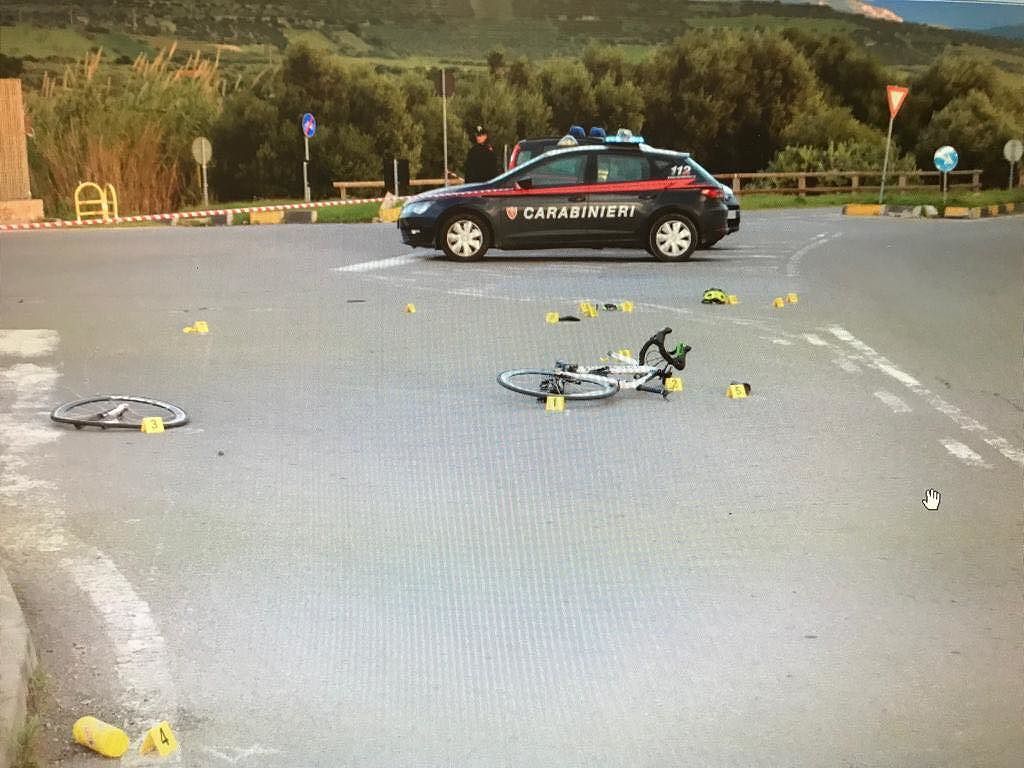 Ciclista travolto a Sinnai: trovato il pirata della strada