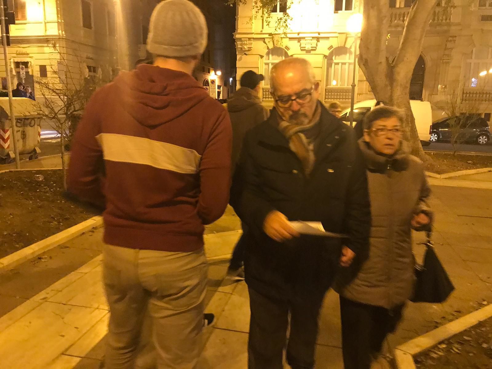 Degrado e aggressioni, protesta di CasaPound nel centro storico a Cagliari