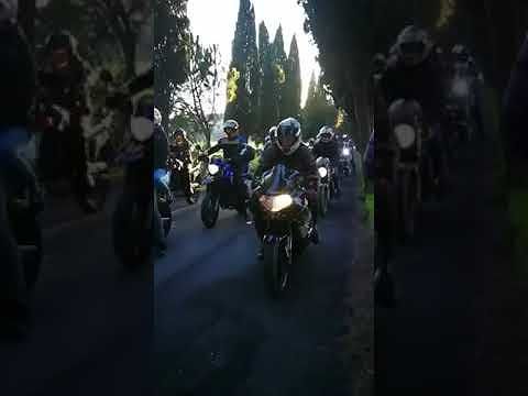 Cagliari, centinaia di bikers per l’ultimo saluto a Daniele Saiu