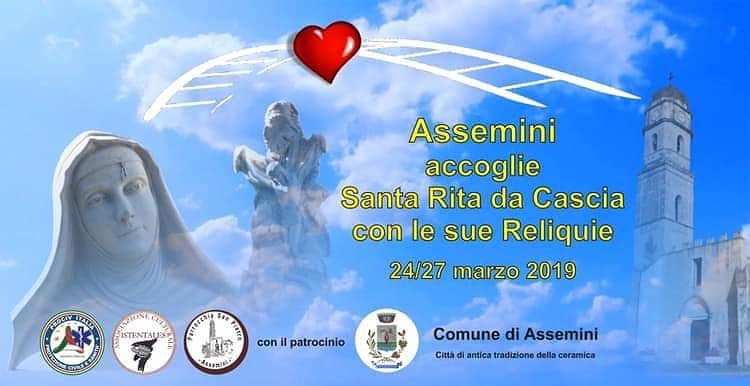 Assemini ospita le reliquie di Santa Rita: un evento in arrivo per migliaia di fedeli