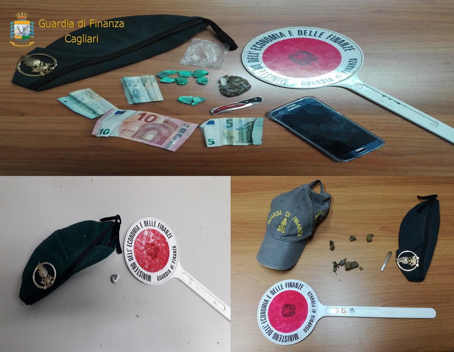 Cagliari, blitz antidroga dei Baschi Verdi della Finanza: sette persone segnalate tra Cagliari e Capoterra